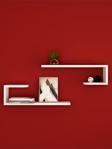 Mbes Mobilya Dekoratif Raf Beyaz 60x14 cm