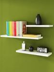 Mbes Mobilya Duvar Rafı Beyaz 3 Lü Raf 60x14 cm