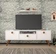 Mbes Mobilya 140 Cm Senta Beyaz-Haliç  Tv Ünitesi 140x36 cm