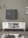 Mbes Mobilya 160 Cm Esin Beyaz Tv Ünitesi 160x30 cm