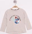 Toontoy Kız Çocuk Pullu Güllü Nakışlı T-Shirt