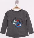 Toontoy Kız Çocuk Pullu Güllü Nakışlı T-Shirt