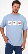 Erkek Bisiklet Yaka  Baskılı T-shirt 0210
