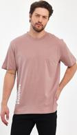 Erkek Arkası Rodi Baskılı Bisiklet Yaka T-shirt 2750