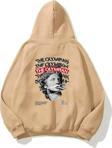 The Champ Clothing Kapüşonlu Içi Polar The Olympian Baskılı Bej Unisex Hoodie Sweatshirt