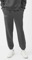 The Champ Clothing Beli Lastikli Paçası Lastikli Pamuklu Nefes Alan Nature Concept Regular Fit Jogger Füme Eşofman Altı