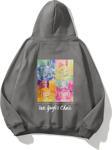 The Champ Clothing Kapüşonlu Içi Polar Van Gogh'S Chair Baskılı Füme Unisex Hoodie Sweatshirt