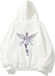 The Champ Clothing Kapüşonlu Içi Polar Nirvana In Utero Baskılı Beyaz Unisex Hoodie Sweatshirt