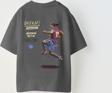 The Champ Clothing Always On Yazılı Futbol Tasarım Baskılı Füme Çocuk T-Shirt
