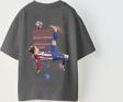 The Champ Clothing Earned Not Gıven Yazılı Futbol Tasarım Baskılı Füme Çocuk T-Shirt