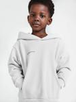 The Champ Clothing Beyaz Unisex Çocuk Kapüşonlu Nature Concept Baskılı Oversize Hoodie Sweatshirt