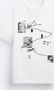 The Champ Clothing Art Work Baskılı Oversize Beyaz Erkek T-Shirt