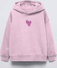 The Champ Clothing Pembe Kapüşonlu No Fear Baskı Detaylı Oversize Çocuk Hoodie