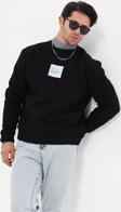The Champ Clothing Bisiklet Yaka İçi Polar Syzygy Yazı Baskılı Siyah Oversize Sweatshirt
