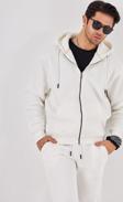 The Champ Clothing Kanguru Cep Detaylı Kapüşonlu Fermuar Kapamalı Bağcık Bağlamalı 3 İplik Şardonlu Sweatshirt