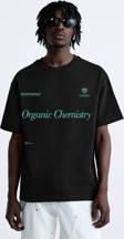 The Champ Clothing Bisiklet Yaka Organik Chemistry Baskılı Oversize Erkek T-Shirt