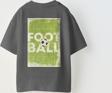 The Champ Clothing Believe Yazılı Futbol Tasarım Baskılı Füme Çocuk T-Shirt