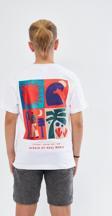 The Champ Clothing Afraıd Of Real Yazılı Baskılı Beyaz Çocuk T-Shirt