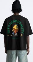 The Champ Clothing Bisiklet Yaka Petit Jardinier Baskılı Oversize Erkek T-Shirt