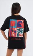 The Champ Clothing Afraıd Of Real Yazılı Baskılı Siyah Çocuk T-Shirt