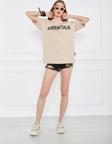 The Champ Clothing Unisex Bej Fear Of God Fog Essentials Oversize Unisex T-Shirt
