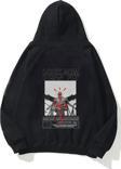 The Champ Clothing Kapüşonlu Içi Polar Look Mom I Can Fly Baskılı Unisex Siyah Oversize Hoodie Sweatshirt