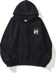 The Champ Clothing Kapüşonlu Içi Polar Mustafa Kemal Atatürk Baskılı Siyah Unisex Hoodie Sweatshirt