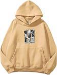 The Champ Clothing Kapüşonlu Içi Polar Kemal Atatürk 10 Kasım Baskılı Bej Unisex Sweatshirt