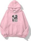 The Champ Clothing Kapüşonlu Içi Polar Kemal Atatürk 10 Kasım Baskılı Pembe Unisex Hoodie Sweatshirt