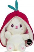 Toprockstore Sevimli Çilek Tavşan Peluş Oyuncak 35 Cm Büyük Boy Hediyelik Uyku Arkadaşı