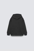 The Champ Clothing Siyah Basic Çocuk Kapüşonlu Kanguru Cep Detaylı İçi Polar Oversize Sweatshirt