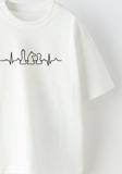 The Champ Clothing Satranç Ritim Tasarım Baskılı Beyaz Çocuk T-Shirt