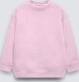 The Champ Clothing Pembe Çocuk Basic Bisiklet Yaka Içi Polar Oversize Sweatshirt