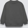 The Champ Clothing Füme Çocuk Basic Bisiklet Yaka Içi Polar Oversize Sweatshirt