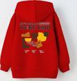 The Champ Clothing Kapüşonlu Içi Polar Let'S Choose To Be Kind Baskılı Kırmızı Unisex Çocuk Hoodie Sweatshirt