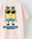 The Champ Clothing Spongebob Baskılı Pembe Çocuk T-Shırt