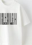 The Champ Clothing Check Mate Yazılı Satranç Çizgi Tasarım Baskılı Beyaz Çocuk T-Shirt