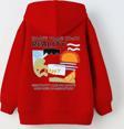 The Champ Clothing Kapüşonlu Içi Polar Shape Your Own Reality Baskılı Kırmızı Unisex Çocuk Hoodie Sweatshirt