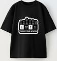 The Champ Clothing Choose Your Weapon Yazılı Satranç Tasarım Baskılı Siyah Çocuk T-Shirt