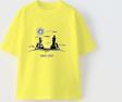 The Champ Clothing Busıness Stratecy Yazılı Yürüyen Satranç Tasarım Baskılı Sarı Çocuk T-Shirt