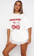The Champ Clothing White Fox Kadın Beyaz With Love Limited Edition Baskılı Bisiklet Yaka Regular T-Shirt