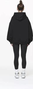 The Champ Clothing Siyah Unisex Yüksek Baskılı Kapüşonlu Kanguru Cepli Oversize Hoodie