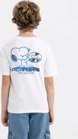 The Champ Clothing The Champ Peanuts Records Baskılı Beyaz Erkek Çocuk T-Shirt