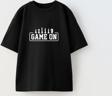 The Champ Clothing Game On Yazılı Satranç Tasarım Baskılı Siyah Çocuk T-Shirt