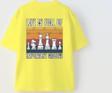 The Champ Clothing Life Is Full Of Important Choices Yazılı Satranç Tasarım Baskılı Sarı Çocuk T-Shirt