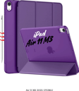 iPad Air 11 2025 M3 Çip Uyumlu Katlanabilir Standlı Smart Cover Fuchsia Tablet Kılıfı