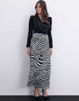 Zebra Desen Etek - Siyah