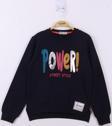 Toontoy Kız Çocuk Power Renkli Baskılı Sweatshirt