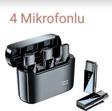 Comse S16 4 Mikrofonlu Iphone Ve Type-C Uyumlu Kablosuz Yaka Mikrofonu Şarj Göstergeli Gürültü Azaltma