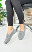 Günlük Kadın Loafer Peluş Astarlı  Oval Burunlu Alçak Desenli Tabanlı Ayakkabı 375